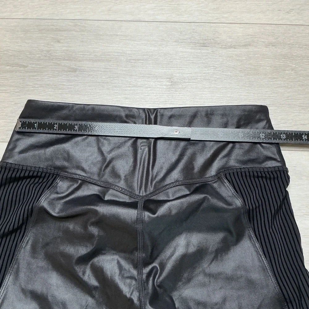 Fabletics Motion365+ Contour Leggings Women S Black Shine New‎ With Tags